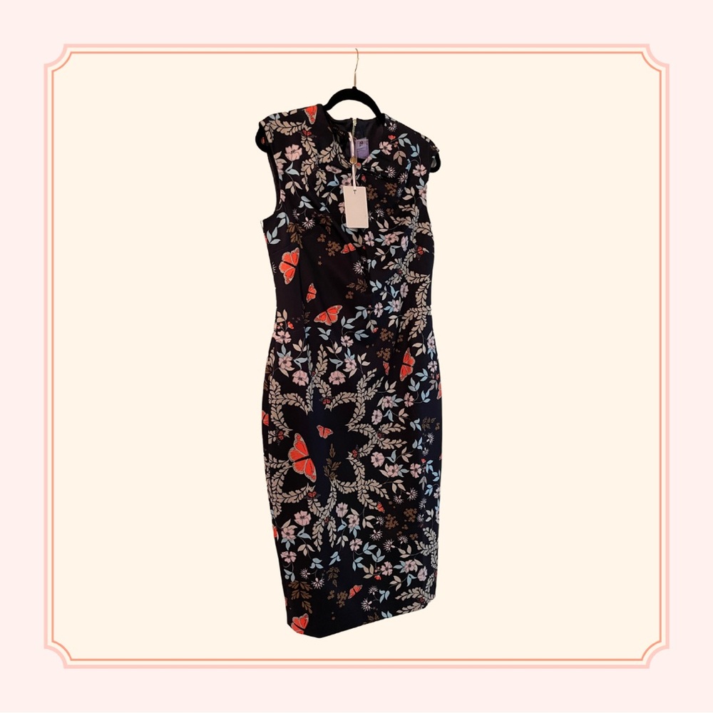 Ted Baker London Navy Dress NWT